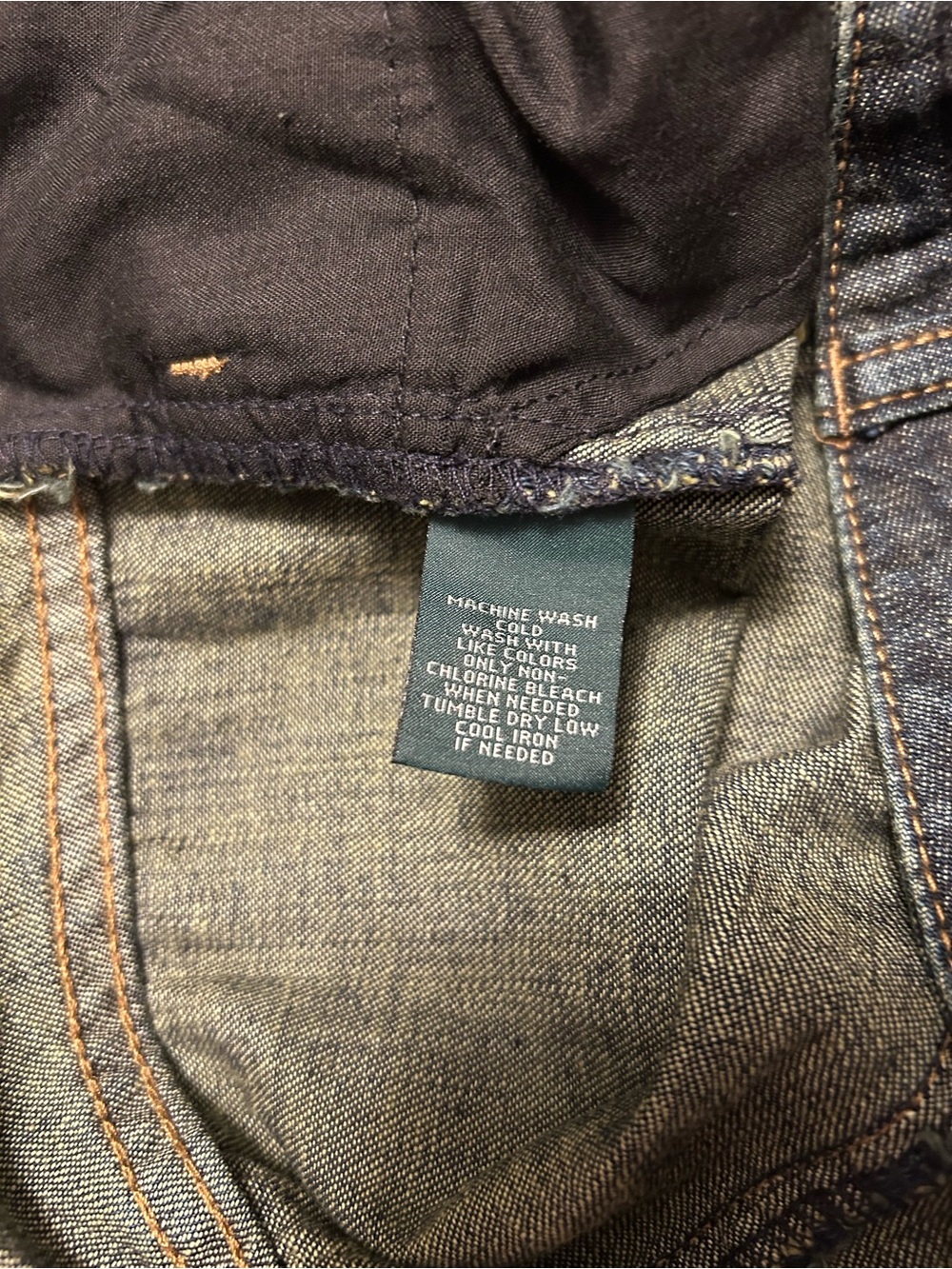 Ralph Lauren Dark Indigo A-Line Patchwork Denim Skirt - Picture 5 of 5